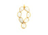 Gold Plated Natural Rainbow Moonstone, 2.25'' Long Fancy Gemstone Pendant, 54 mm (FLR-1146)